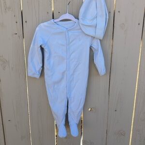 Light Blue Ralph Lauren Sleeper and Hat